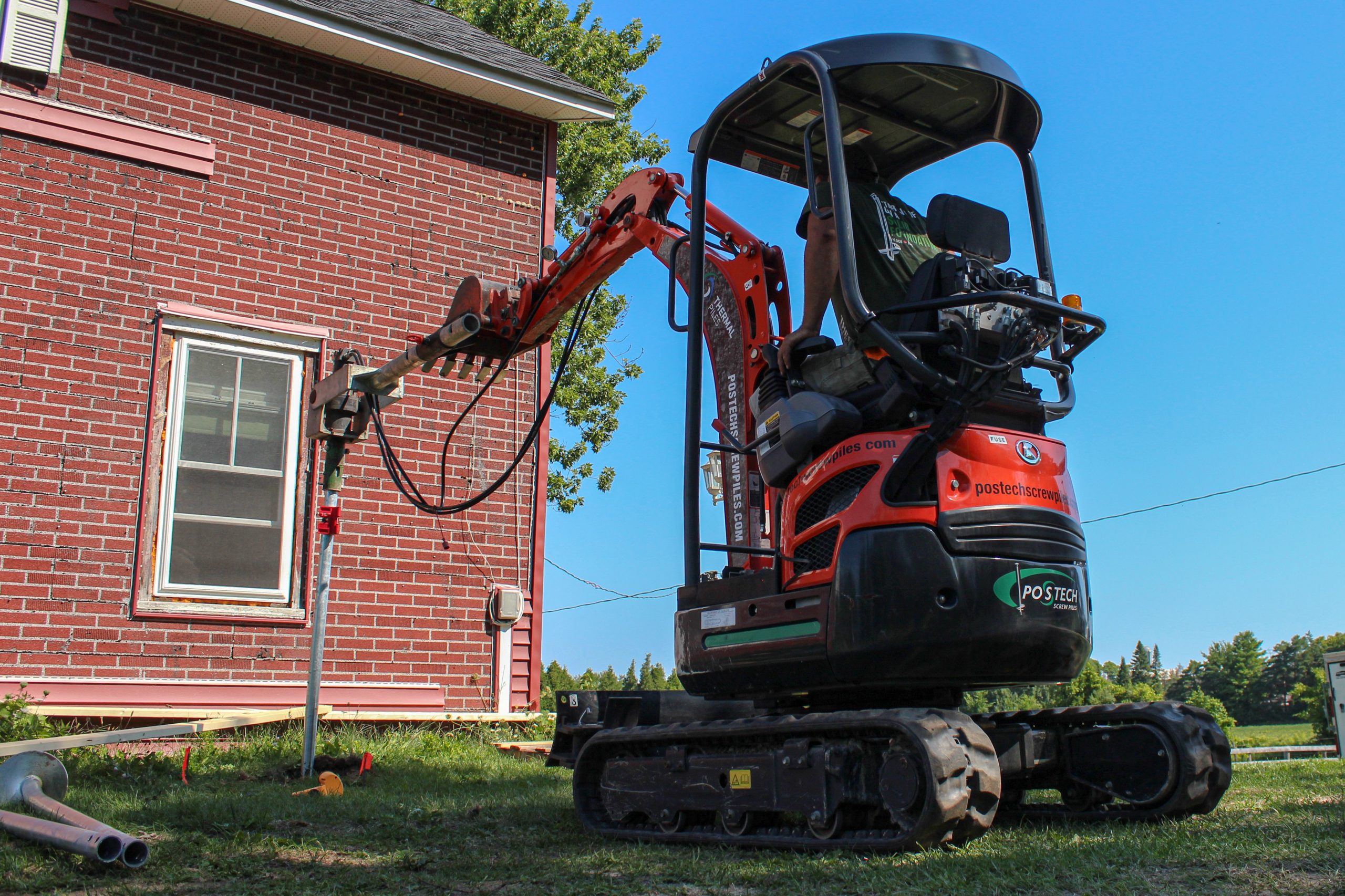 Each screw pile is installed with the care and attention necessary to provide our clients with a job we are proud of.