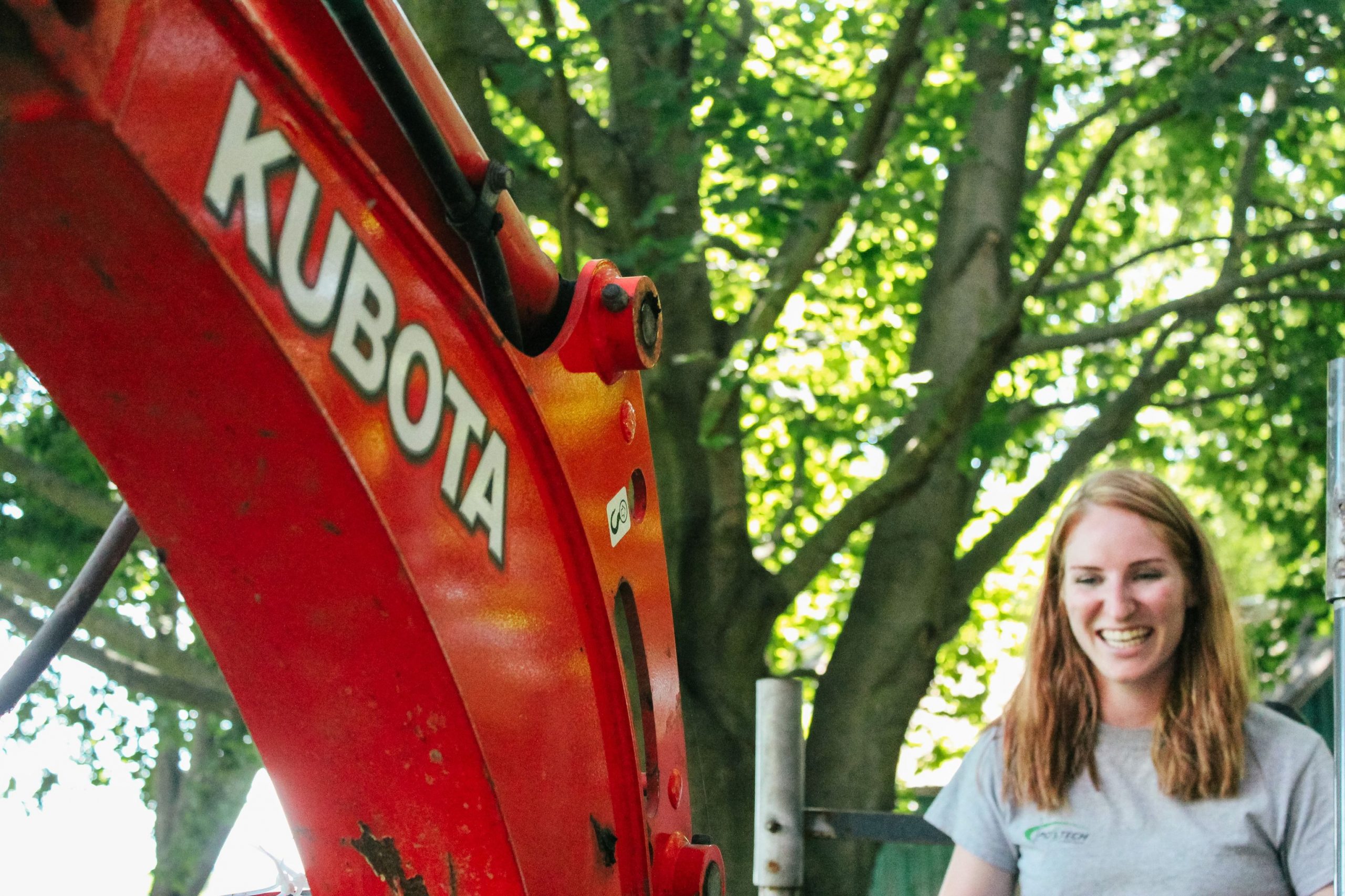 Lauren Gilleno always installs Postech Screw Piles with a smile